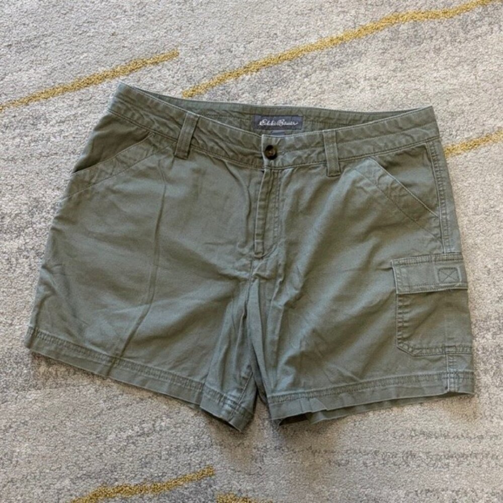 Eddie Bauer Women's Size 10 Green Flap Pockets